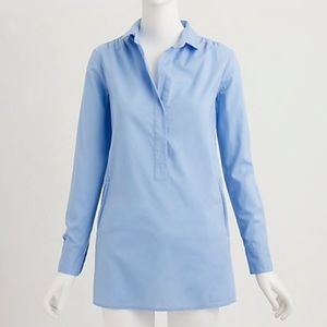 J.CREW Light Blue Tunic Top with Pockets